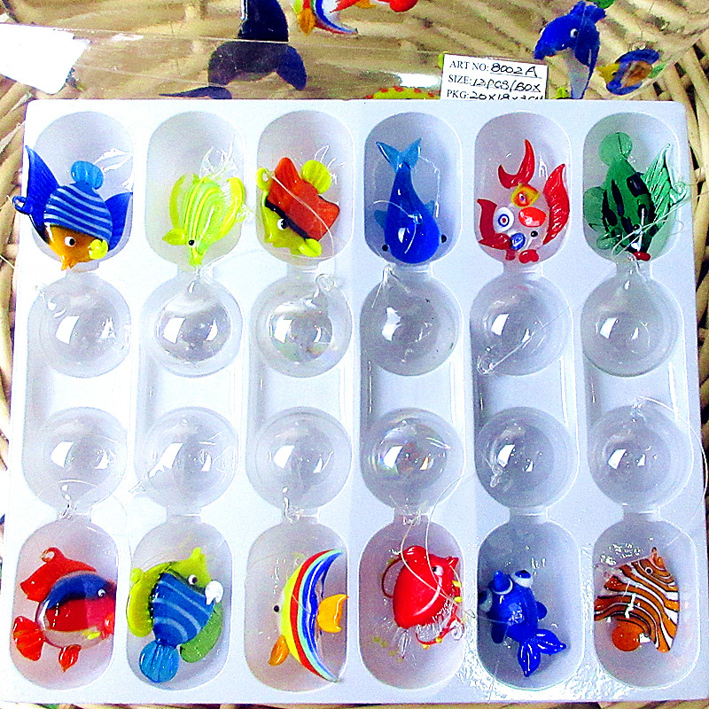 Marine Aquarium Orp - 새로운 부동 유리 거품 물고기 미니어처