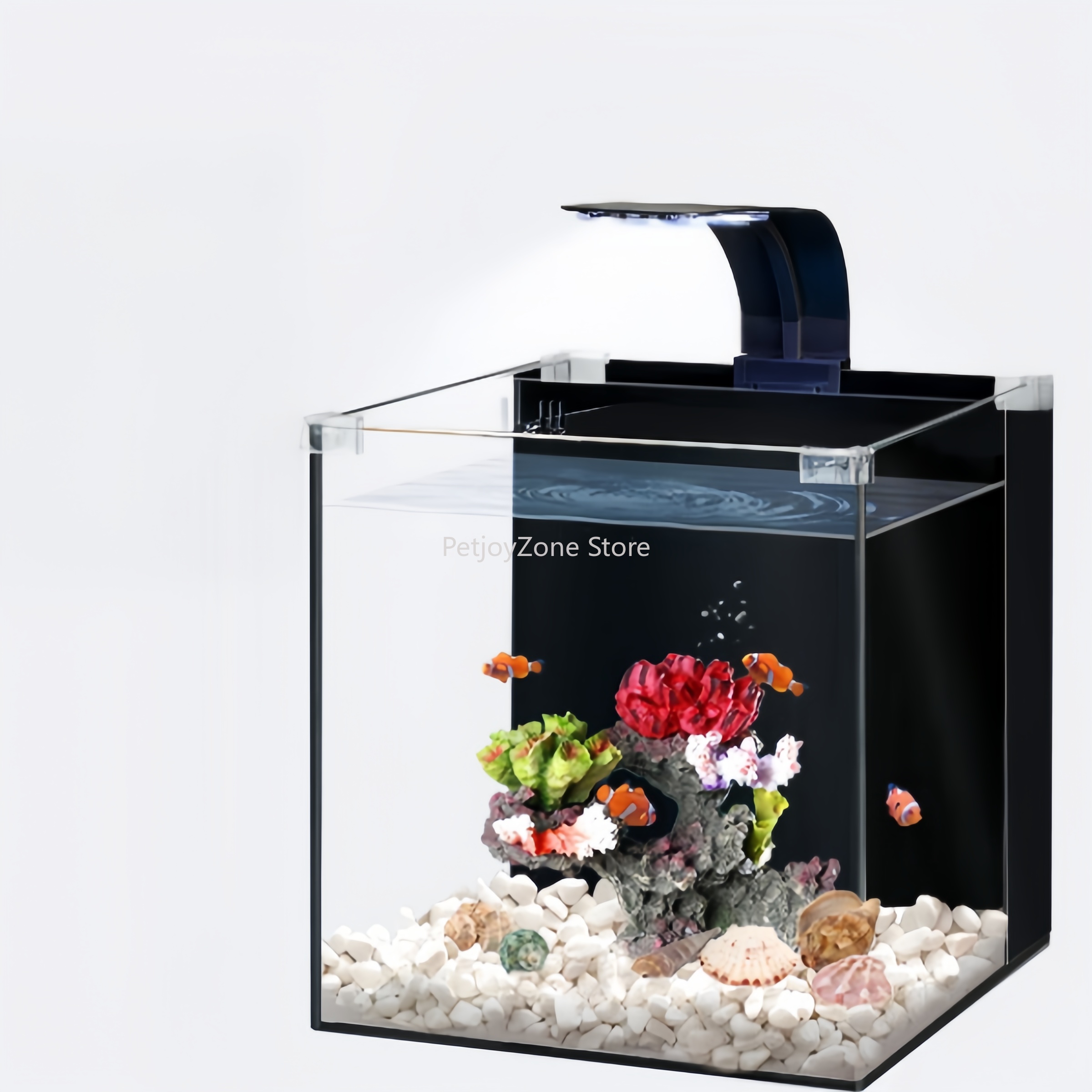 Aquarium Marine Salt - 초투명 유리 고급 미니 해수어항 거실용
