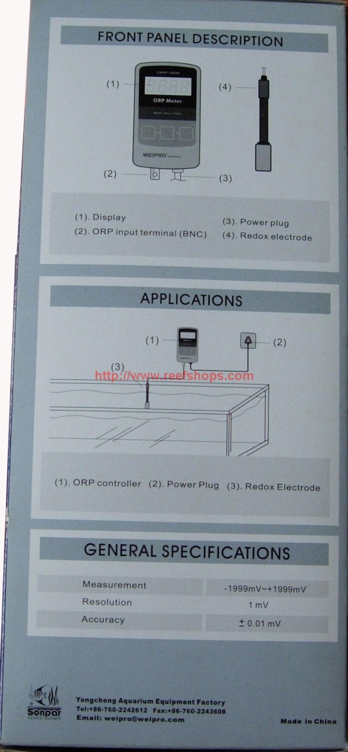 수족관 ORP 미터 WEIPRO ORP - 3000,  - Marine Aquarium Orp 리뷰 및 가격