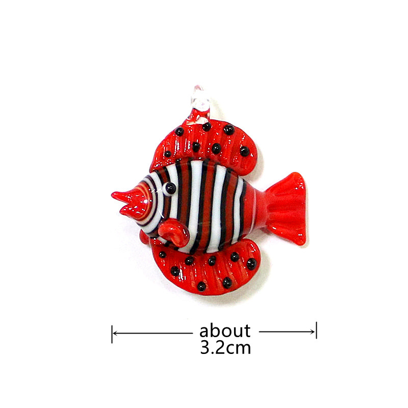 다채로운 미니어처 유리 물고기 인형 펜던트 귀여운 해양 - Marine Aquarium Orp 리뷰 및 가격